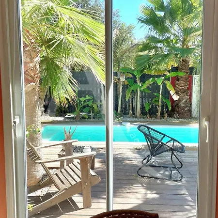 Super 6 Personnes Avec Piscine Et Climatisation A Cote Des Plages فيلة *